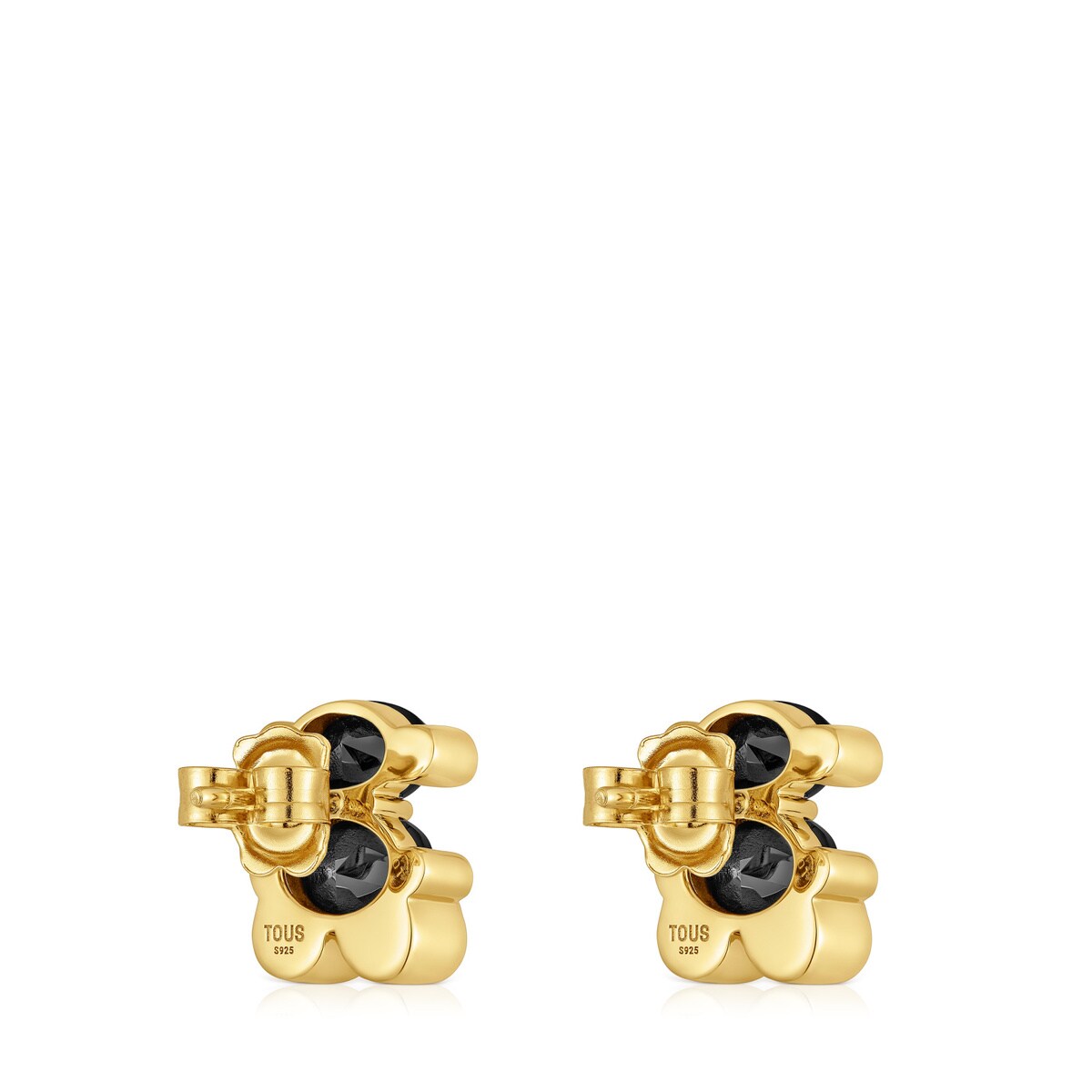 Aretes Tous Dorado con Negro