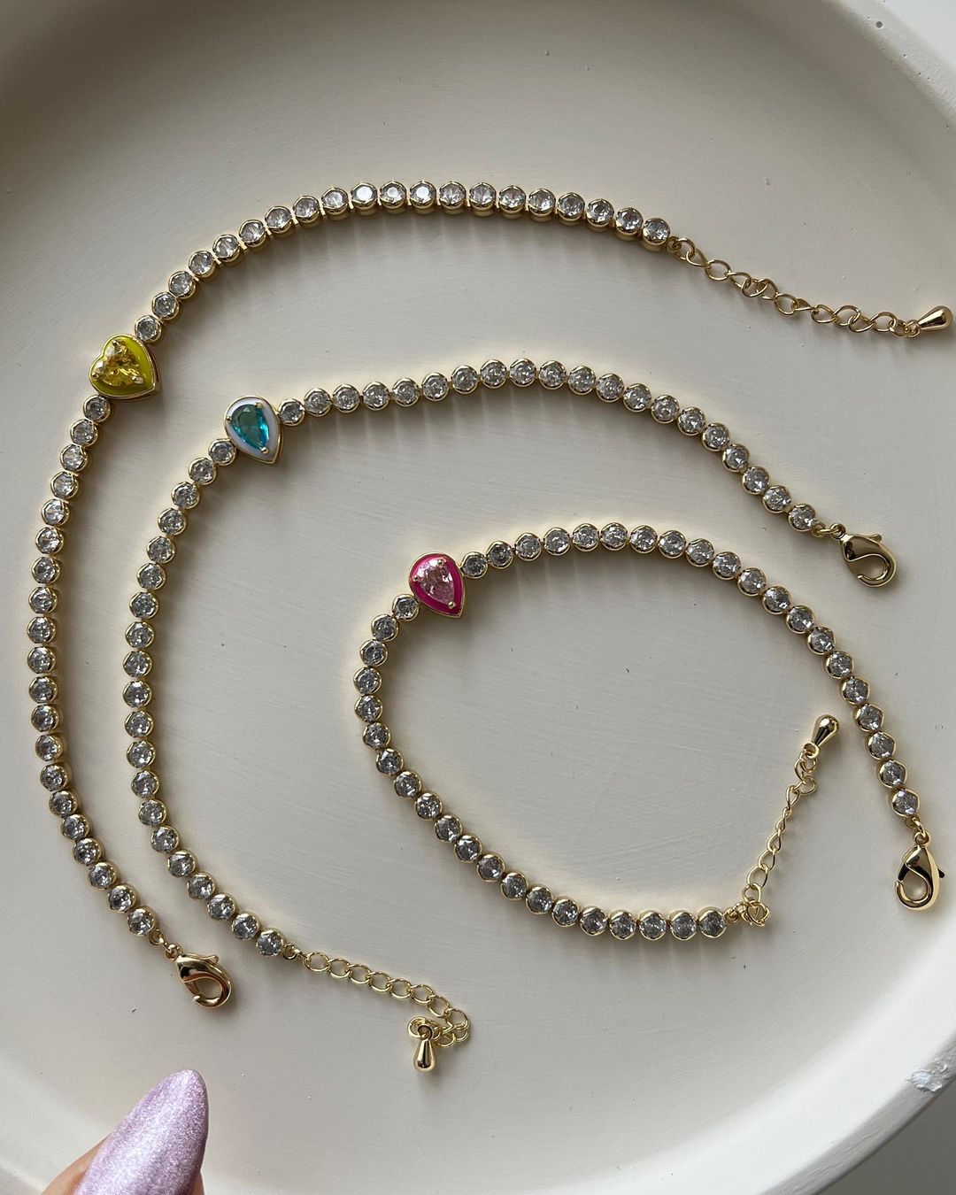 Pulsera Corazon Zirconias