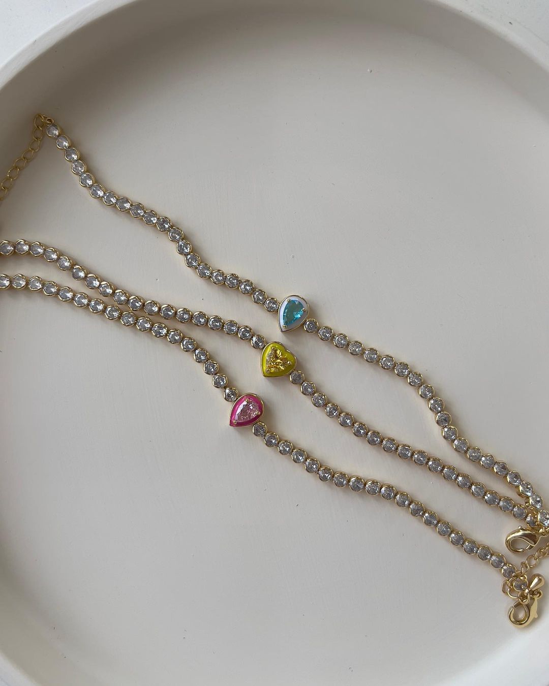 Pulsera Corazon Zirconias