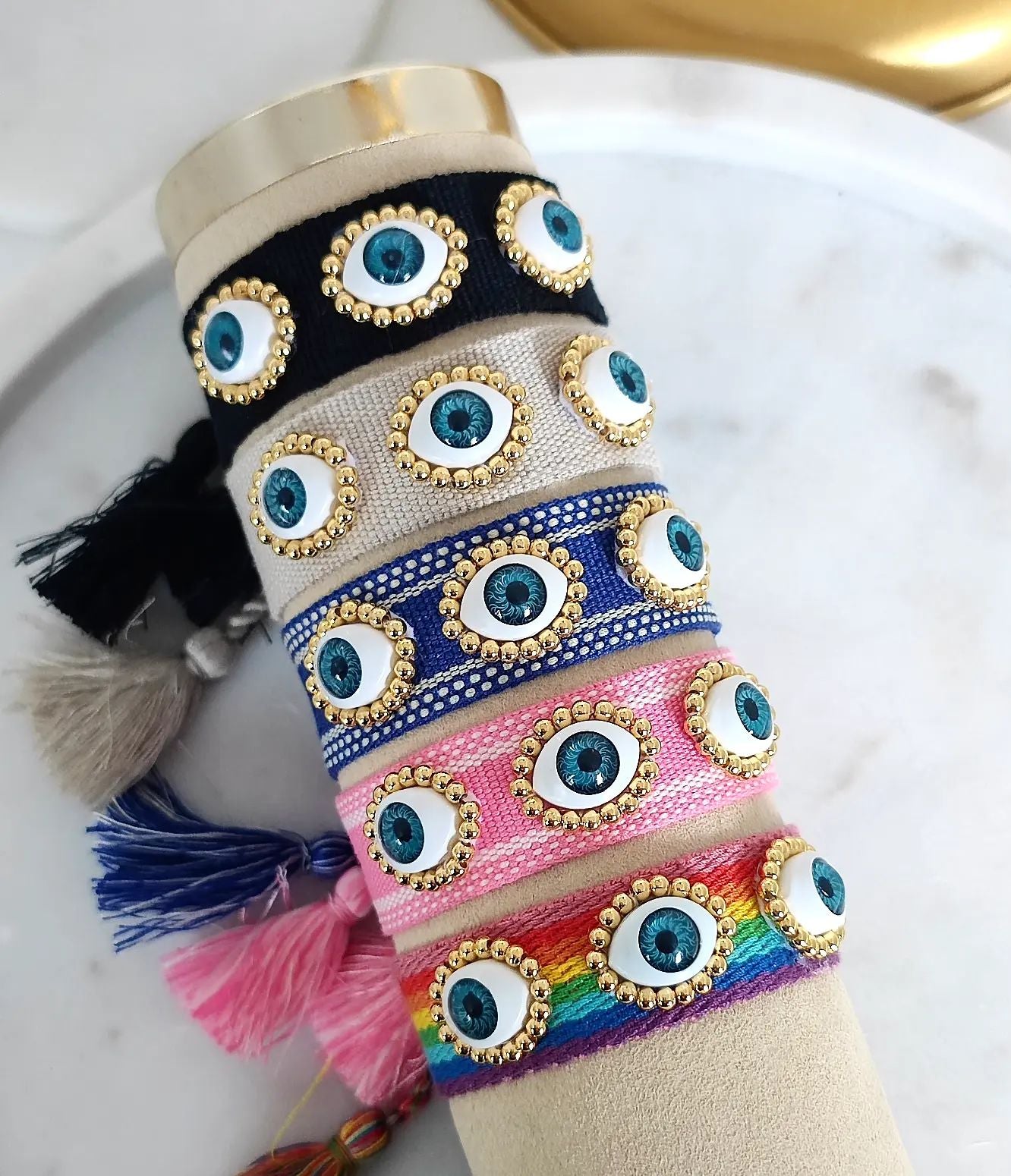 Pulsera Tejida Ojo Real
