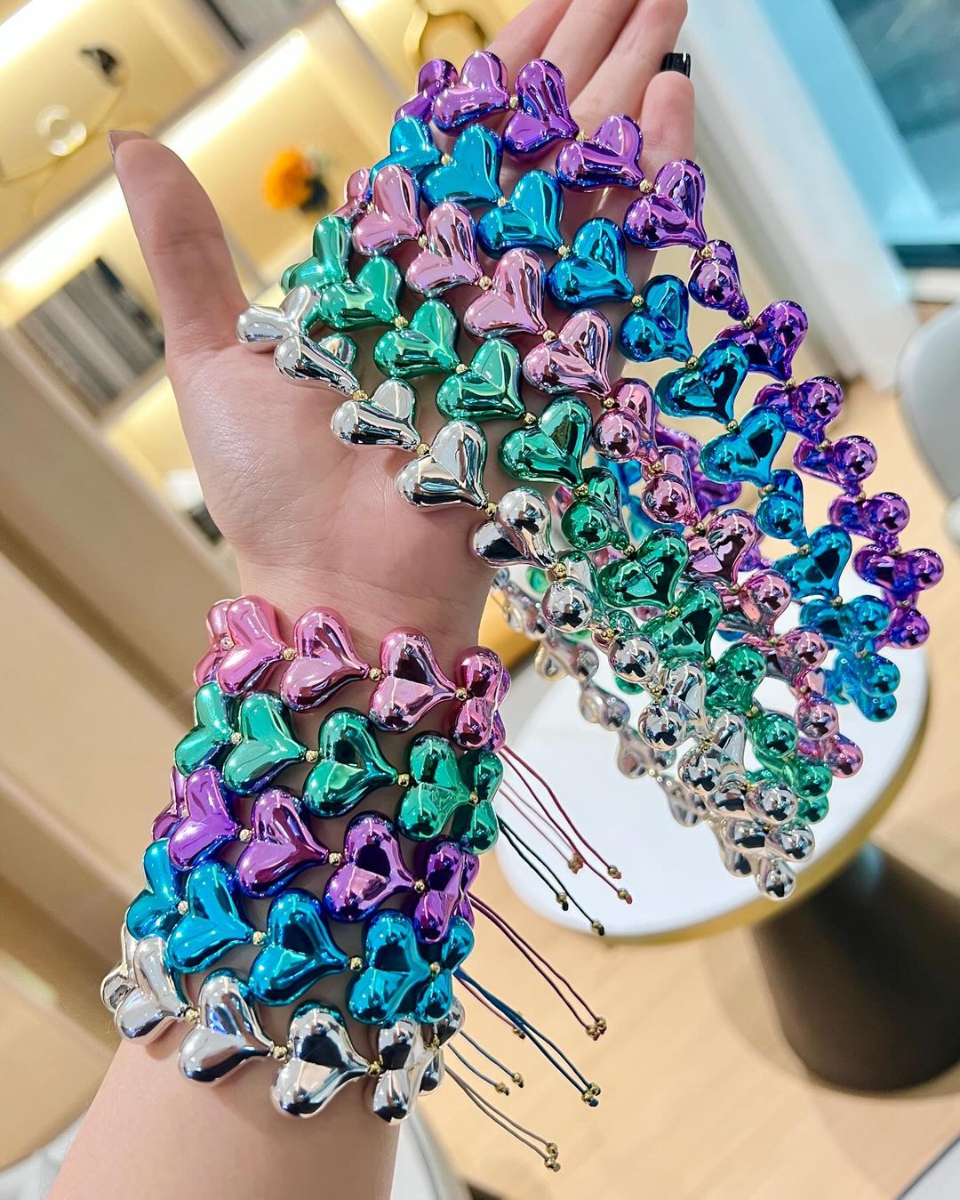 Pulsera Corazones