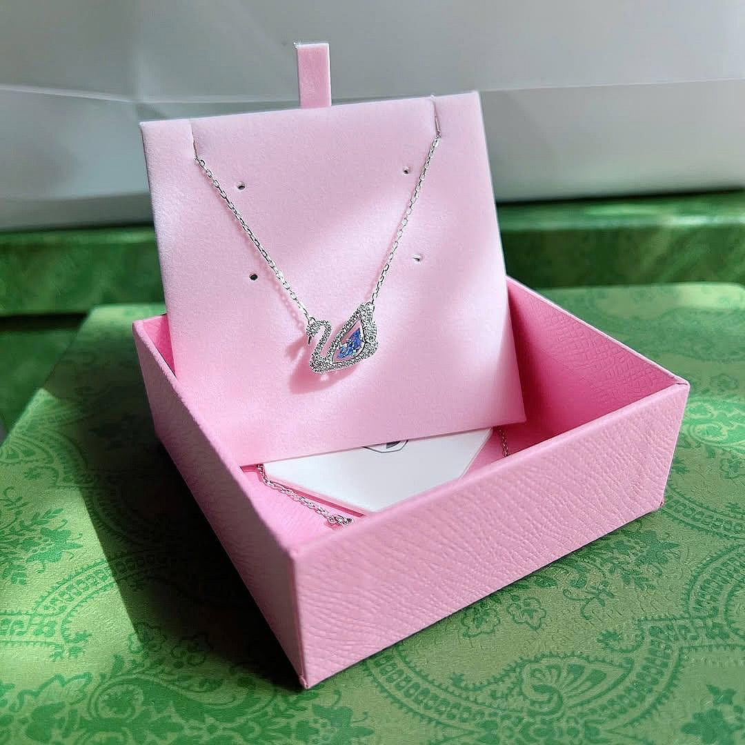 Collar Swarovski Cisne Azul