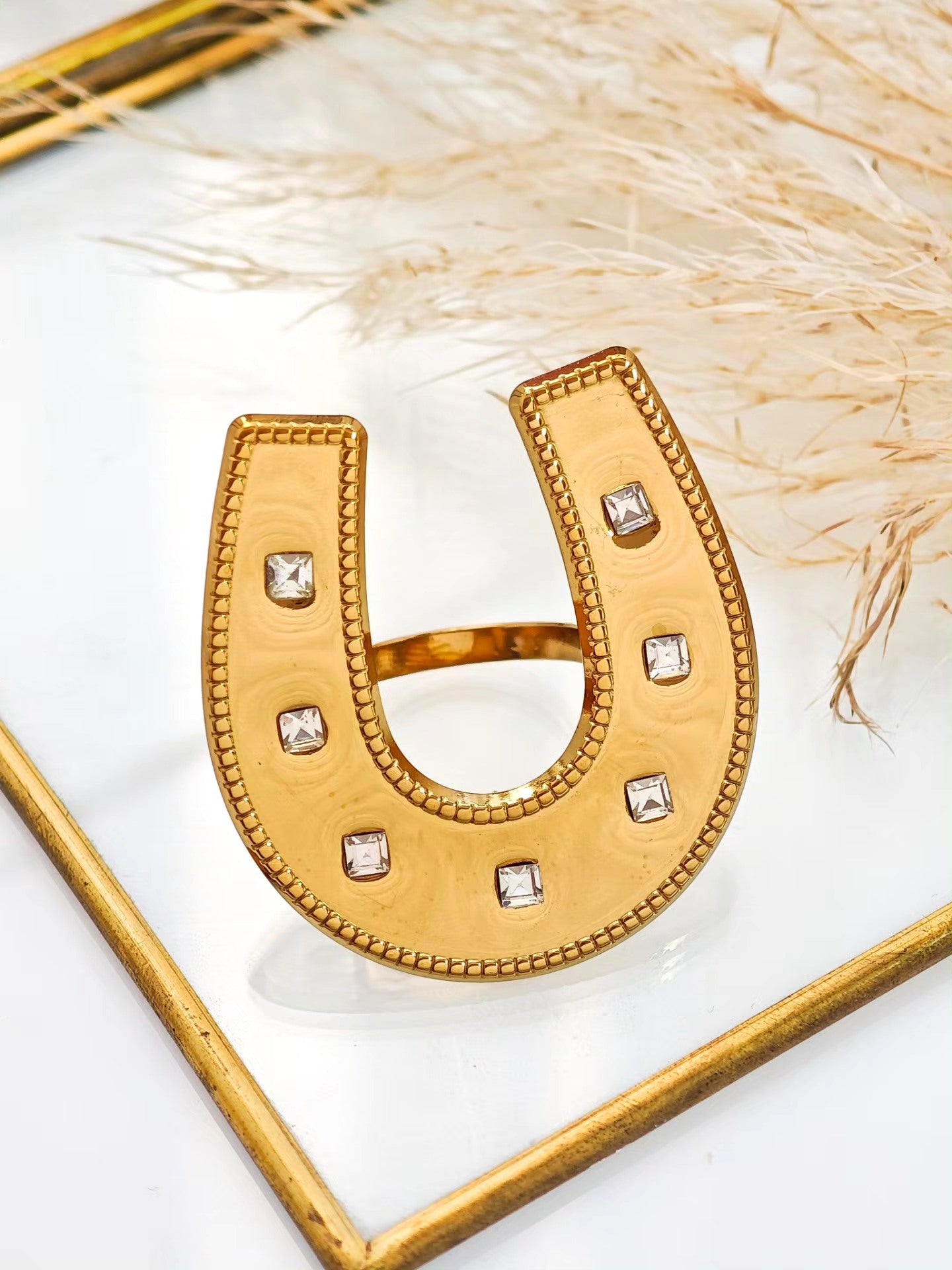 Anillo Herradura Chunky