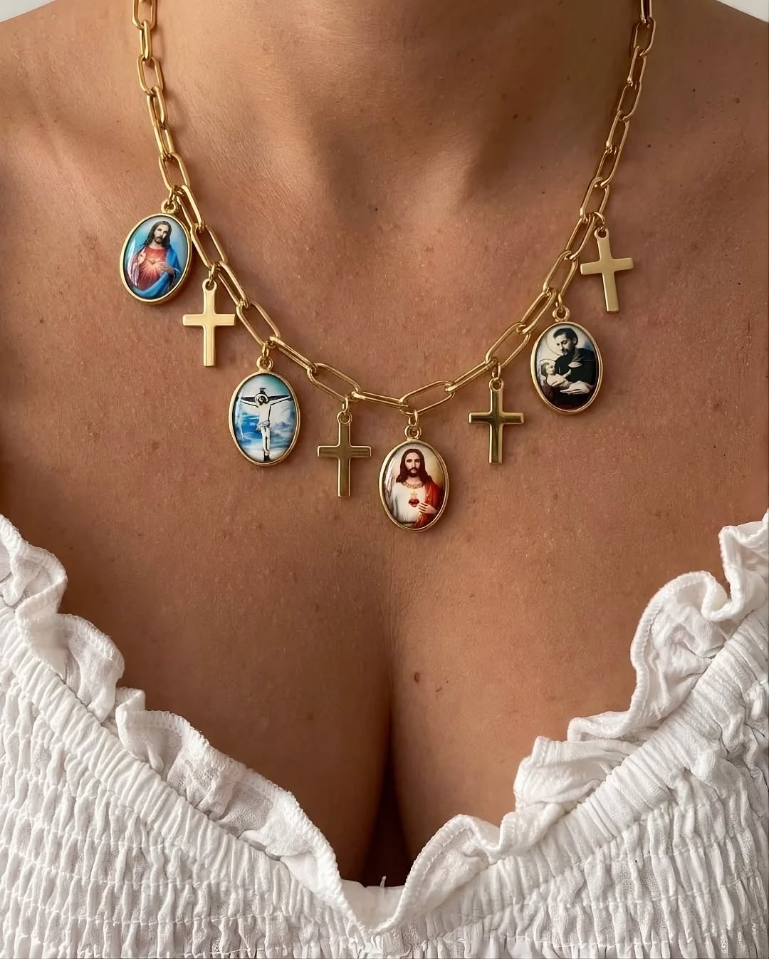 Collar Dijes Religiosos