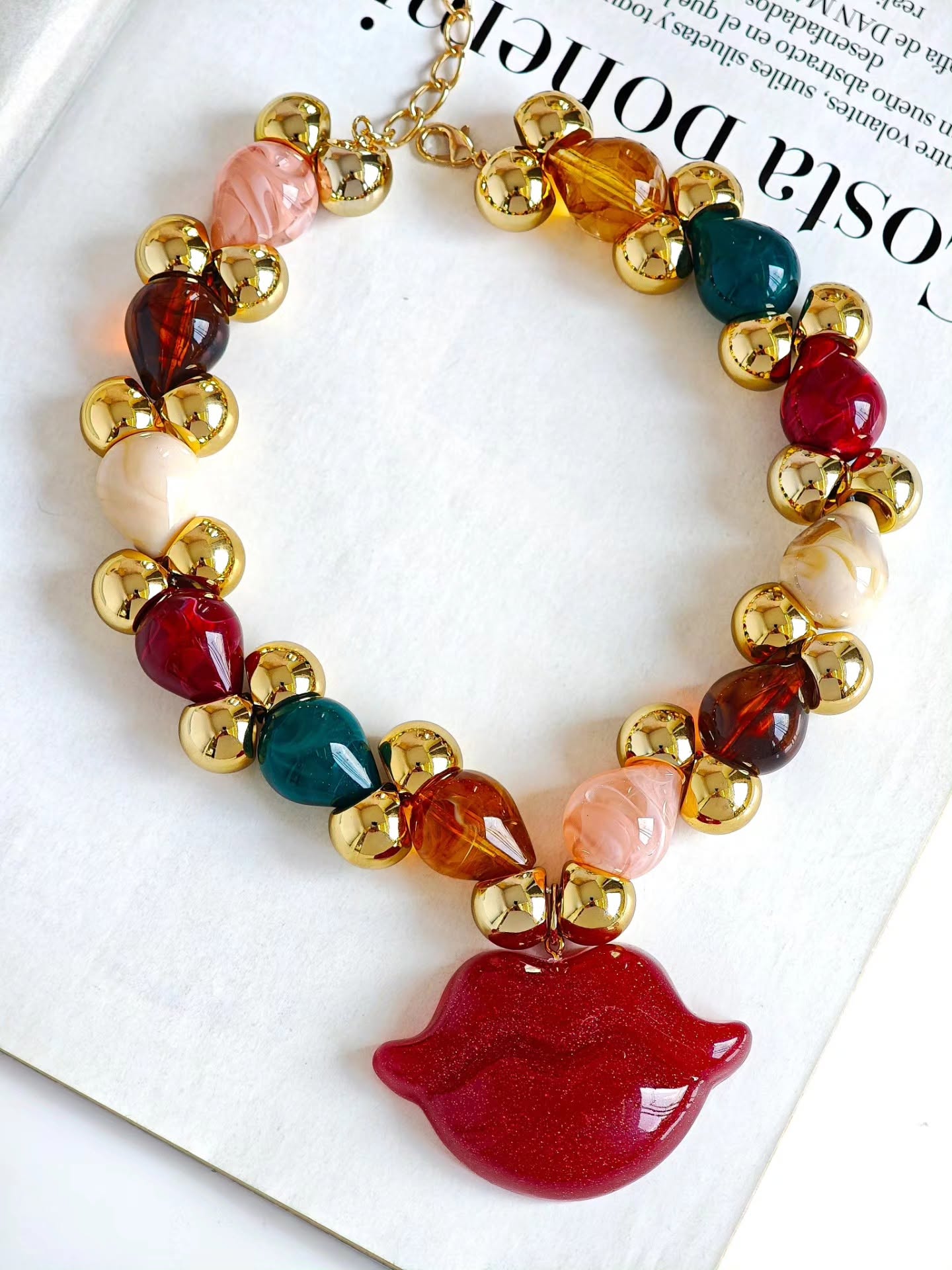 Collar Chunky de Labios