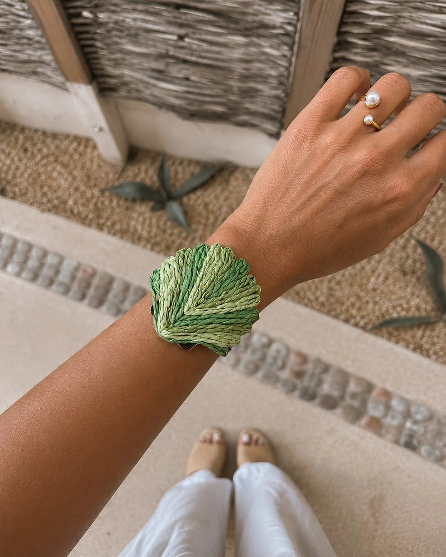 Brazalete de Almeja Tejido