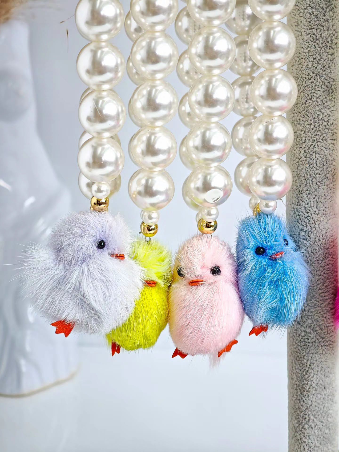 Collar de Pollito con Perlas