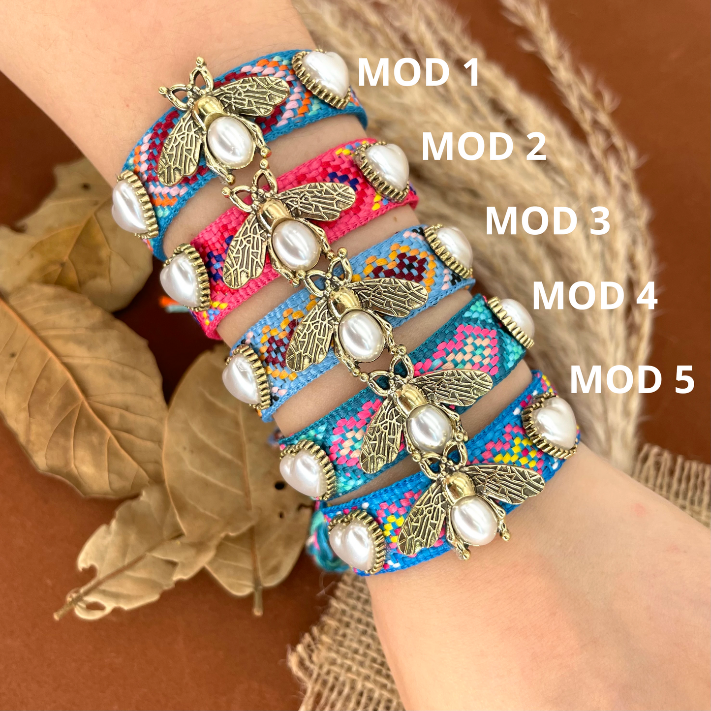 Pulsera Tejida Abeja