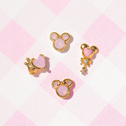 Aretitos Minnie Mouse Rosa