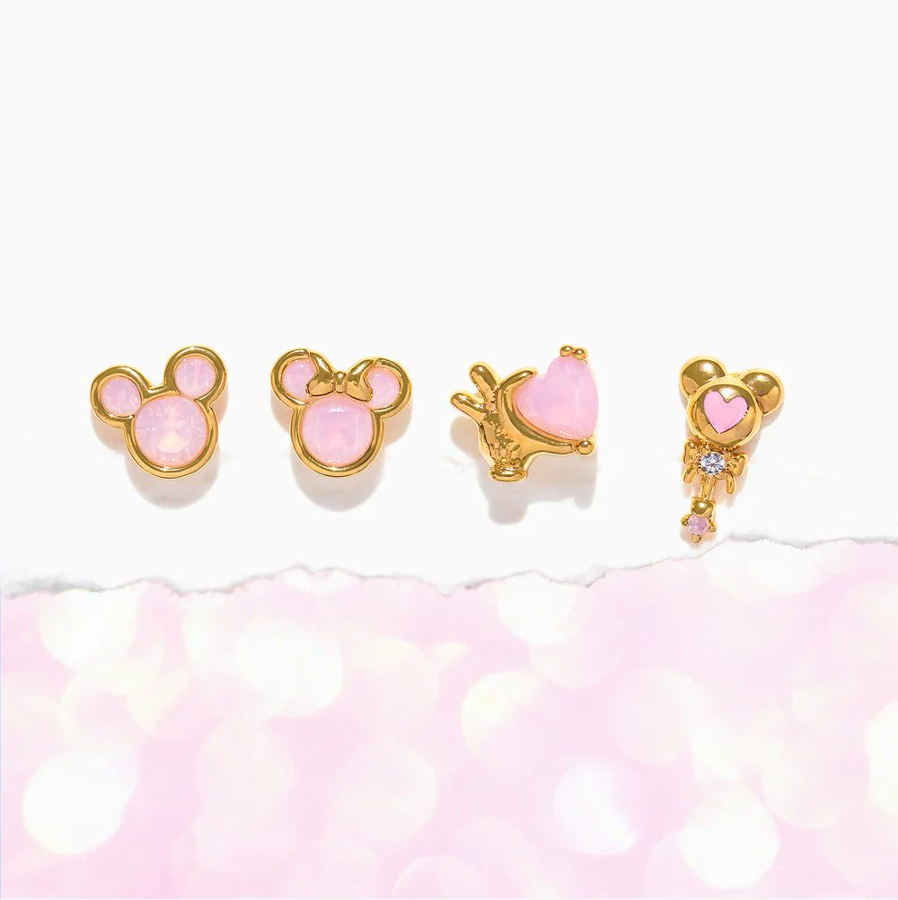 Aretitos Minnie Mouse Rosa