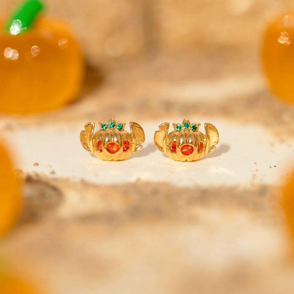 Yakemiyou Halloween Arete Pegado Stich Momia y Calabaza