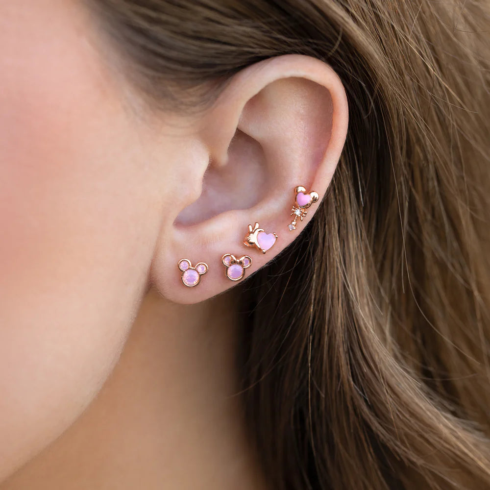 Aretitos Minnie Mouse Rosa
