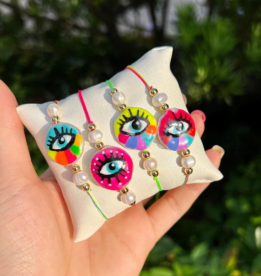 Pulseras Ojito Pintadas