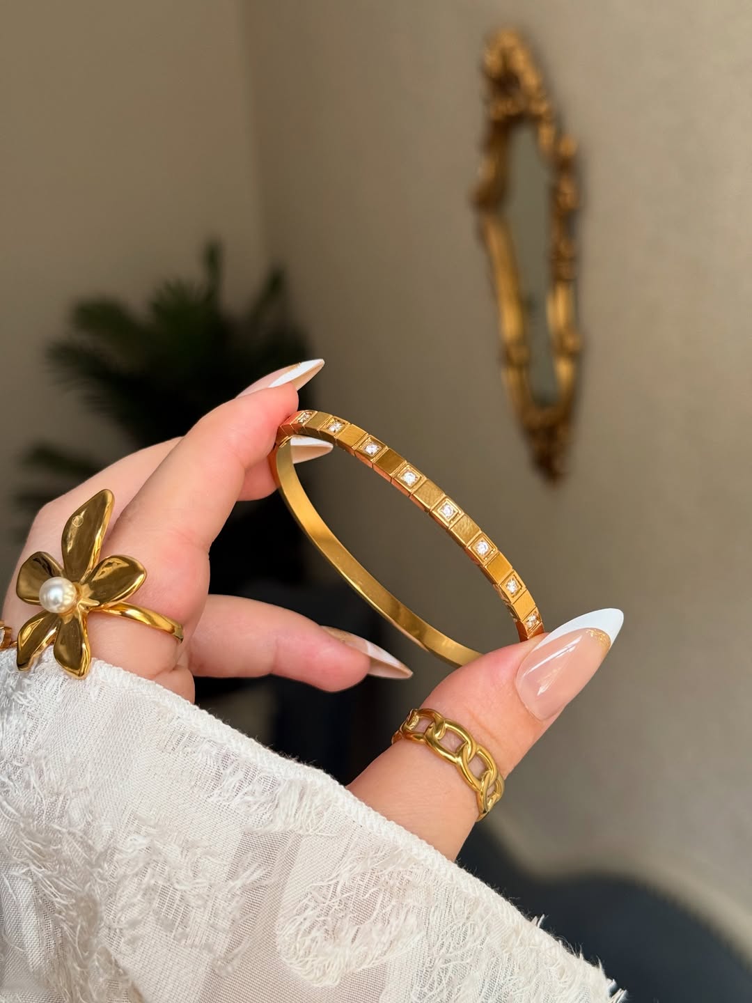 Brazalete Linea de Zirconias