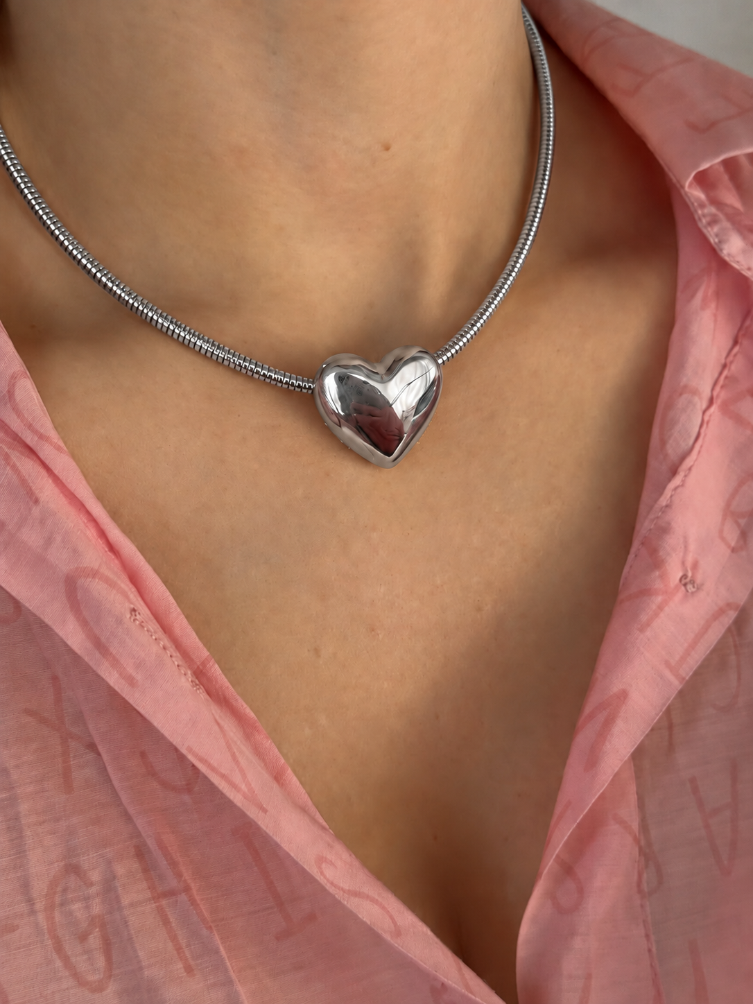 Collar de Corazón Inflado