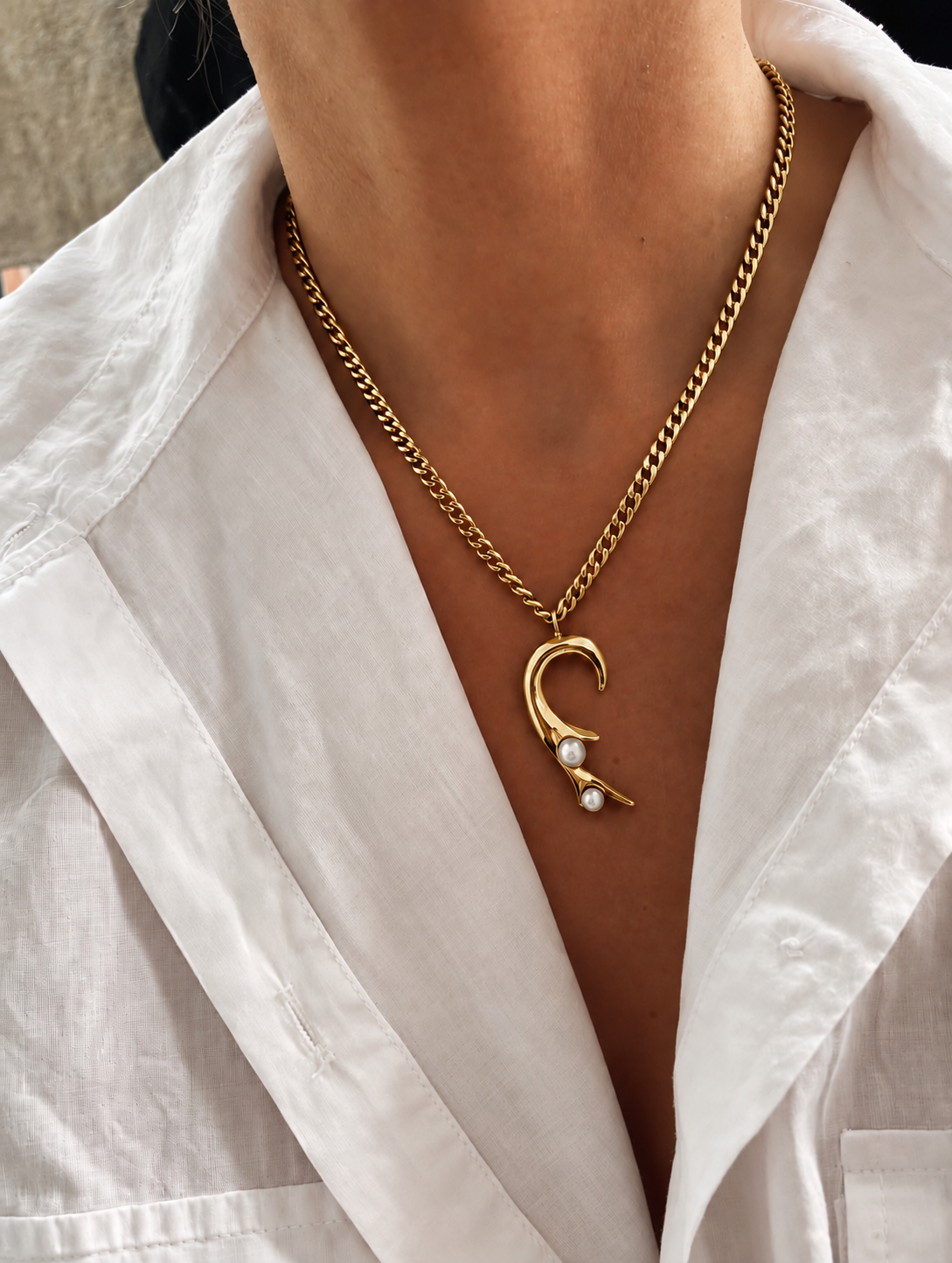 Collar de Ganchito y Perlas