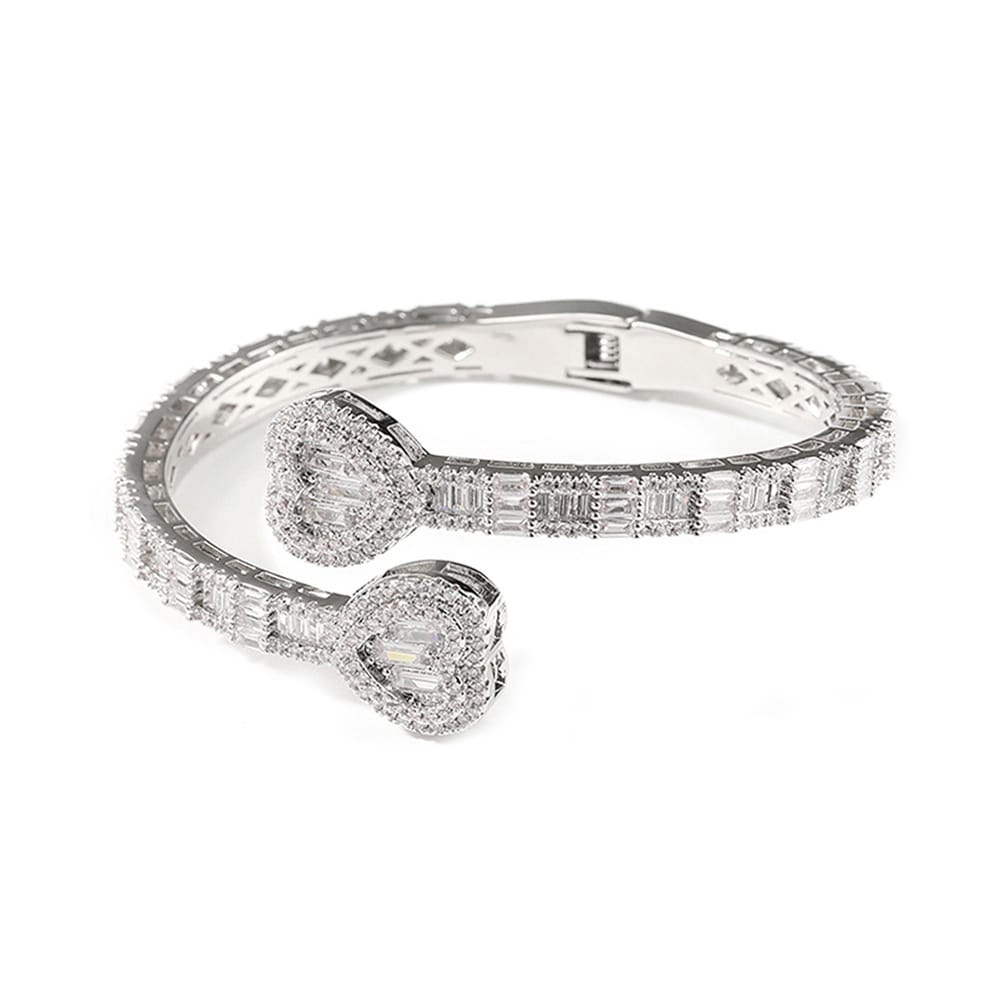 Pulsera Corazon Llena de Zirconias