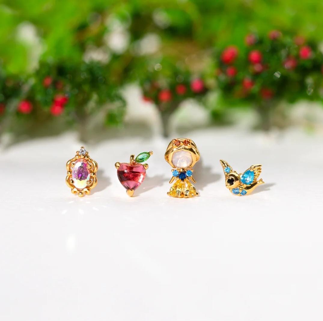 Aretes Blanca Nieves Individuales