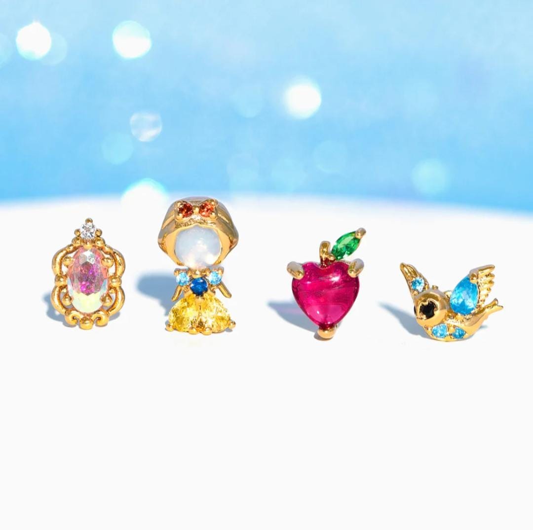 Aretes Blanca Nieves Individuales
