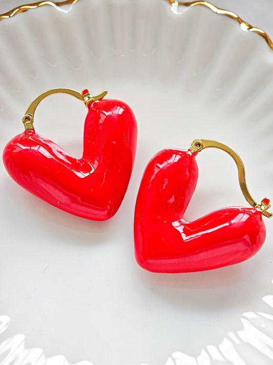 Aretes Corazon Globo