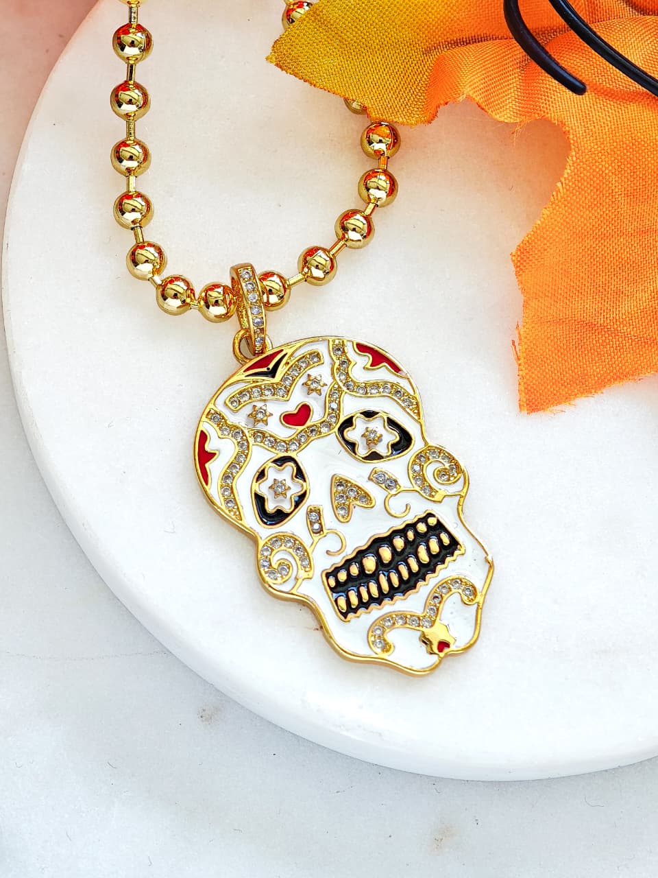 Collar Calavera Dia de Muertos