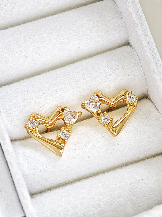 Broquel Corazon Con Zirconia