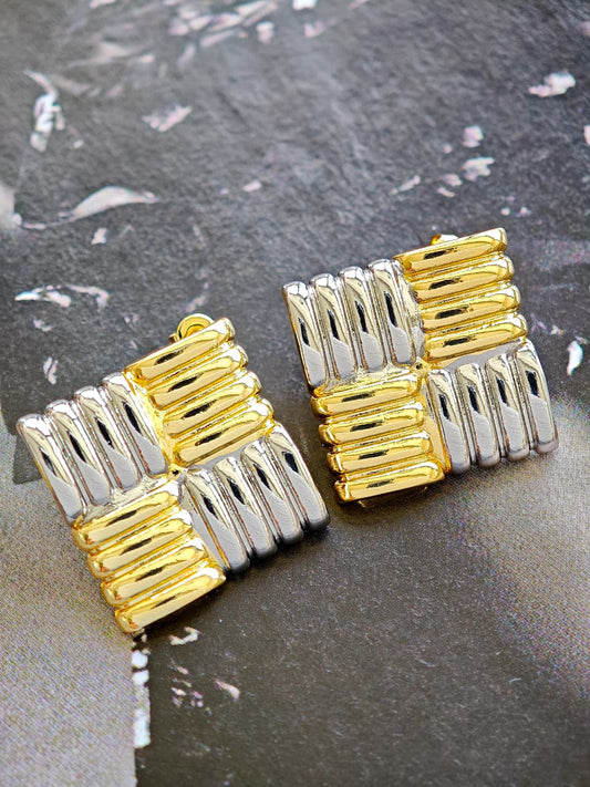 Aretes Cuadrados Bitono