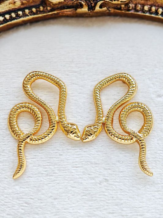 Aretes Serpiente Enrroscada