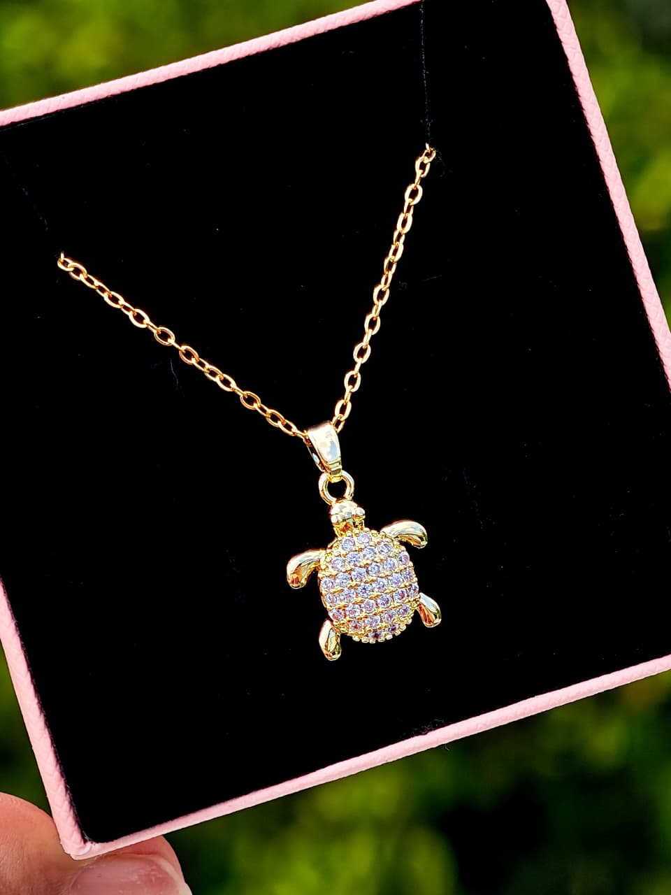 Collar Tortuga con Zirconias