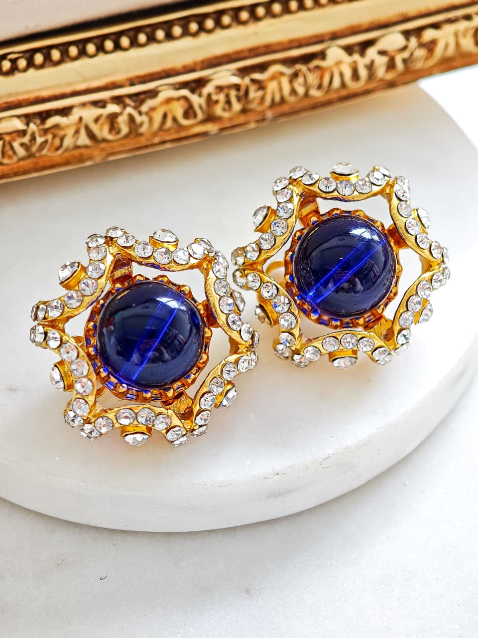 Aretes Circulo Azul