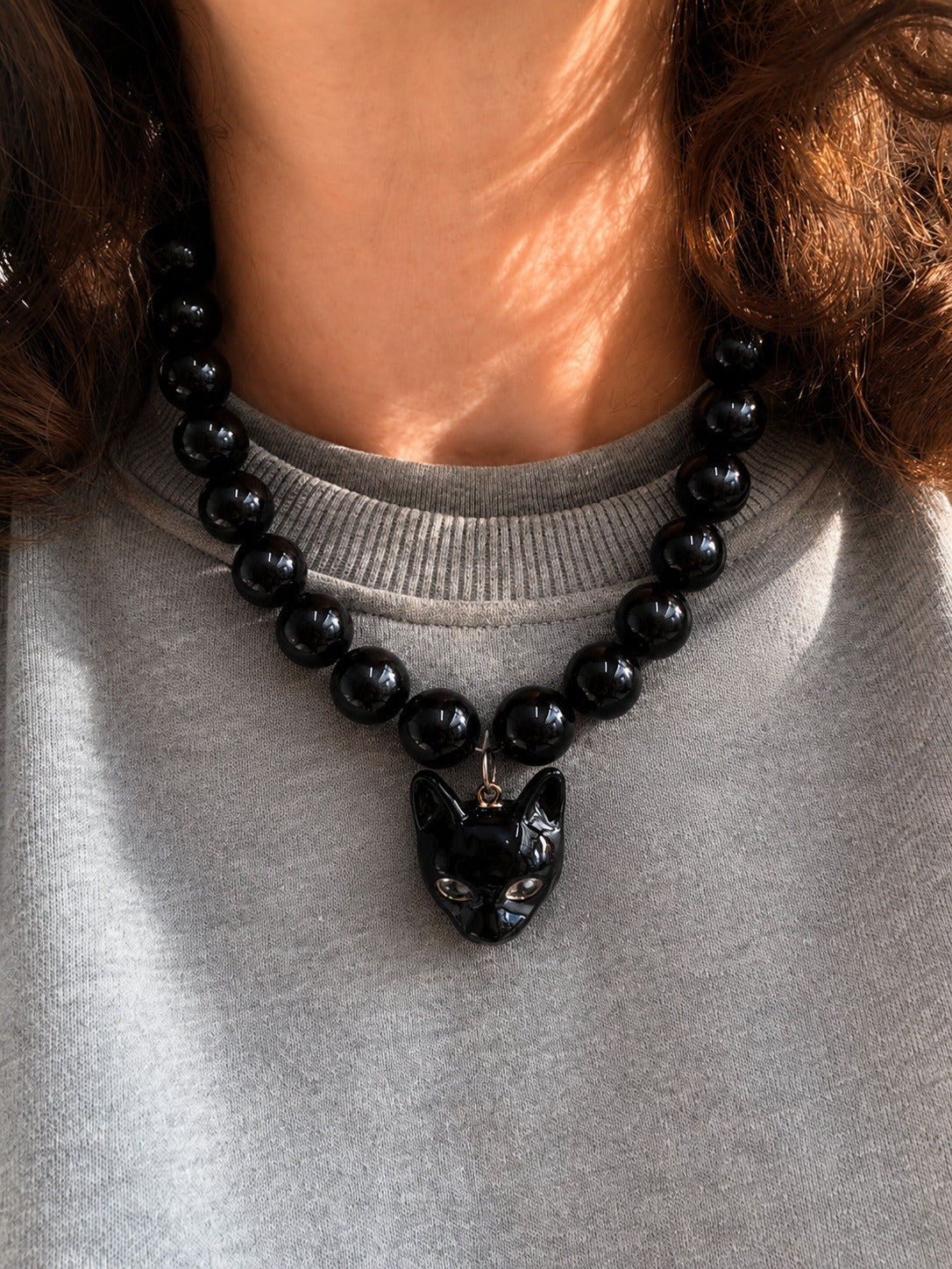 Collar Gatito Negro