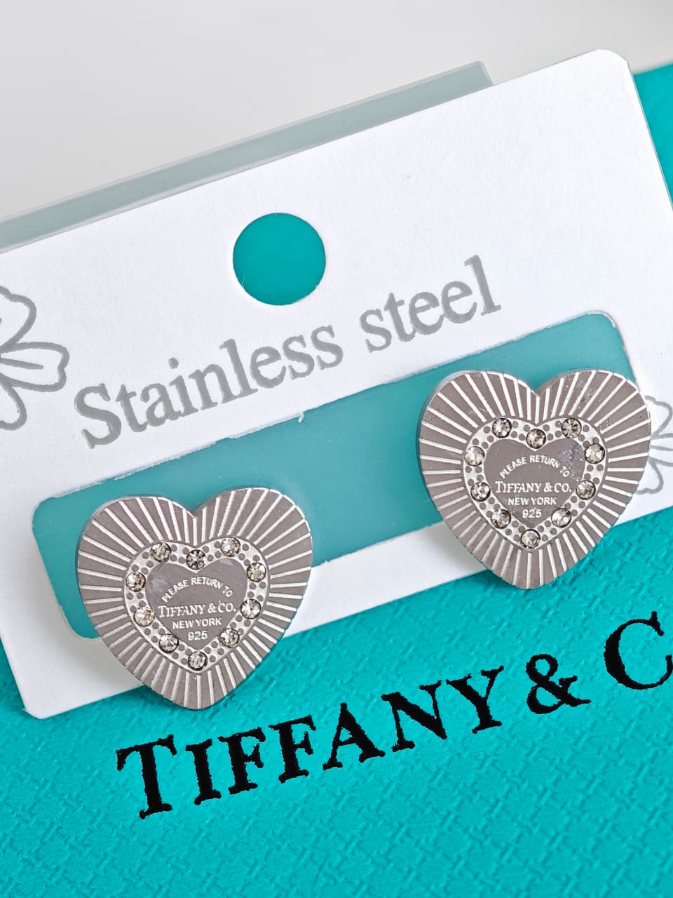 Aretes Tiffany de Corazón