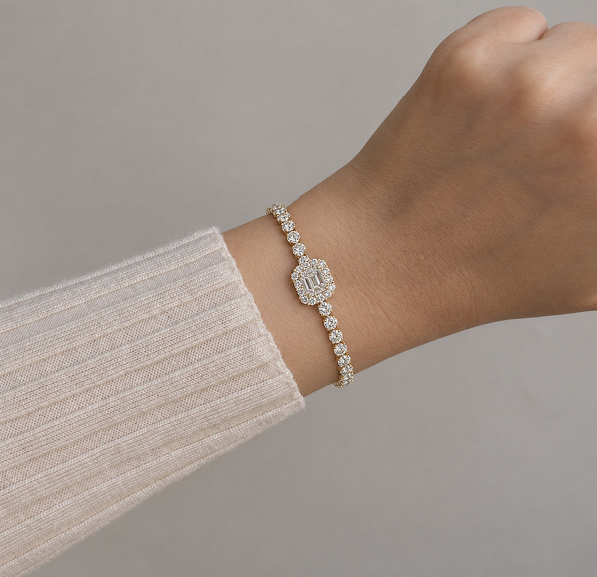 Pulsera Tenis de Cuadrito