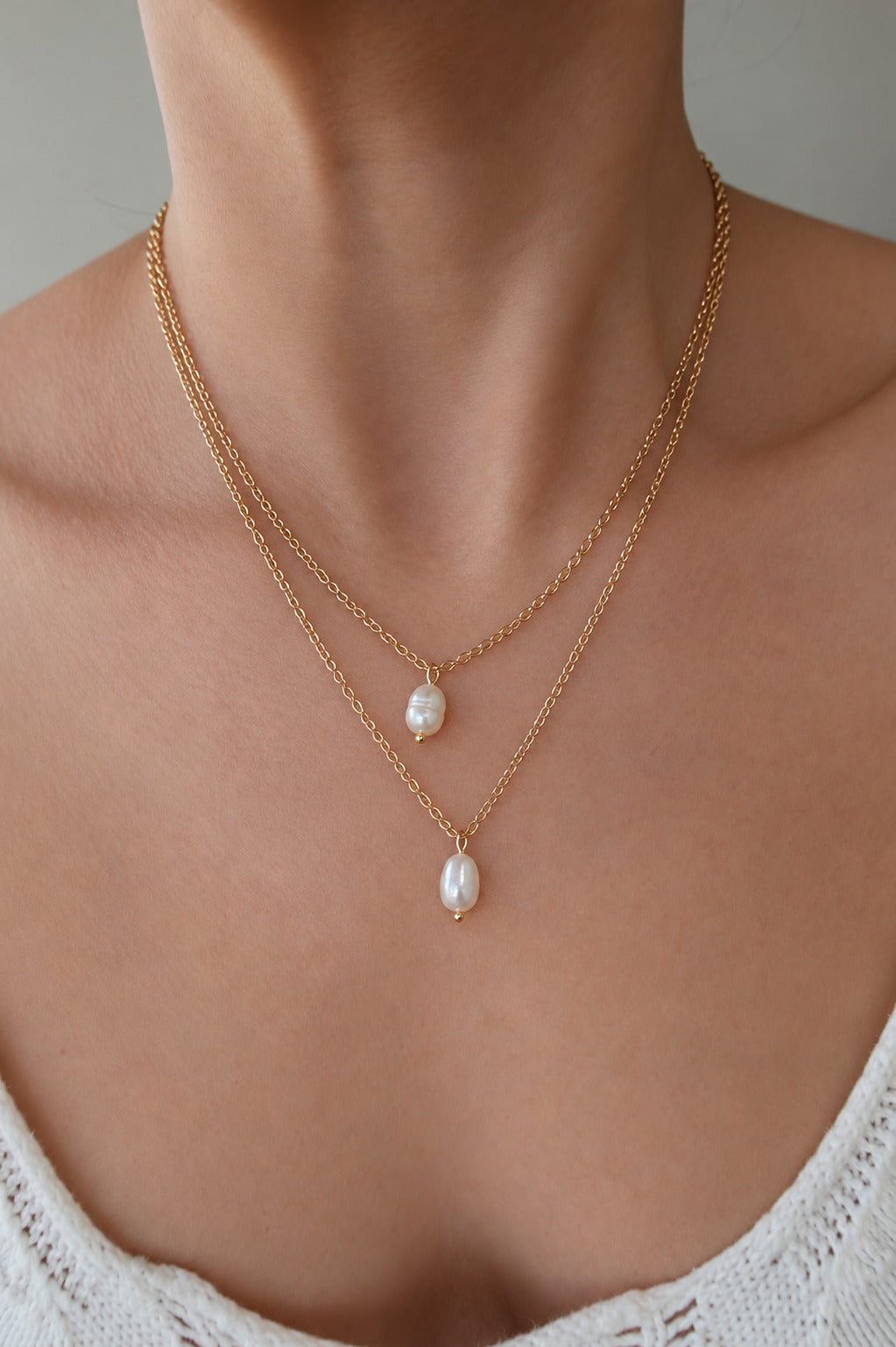 Collar Doble de Perlitas