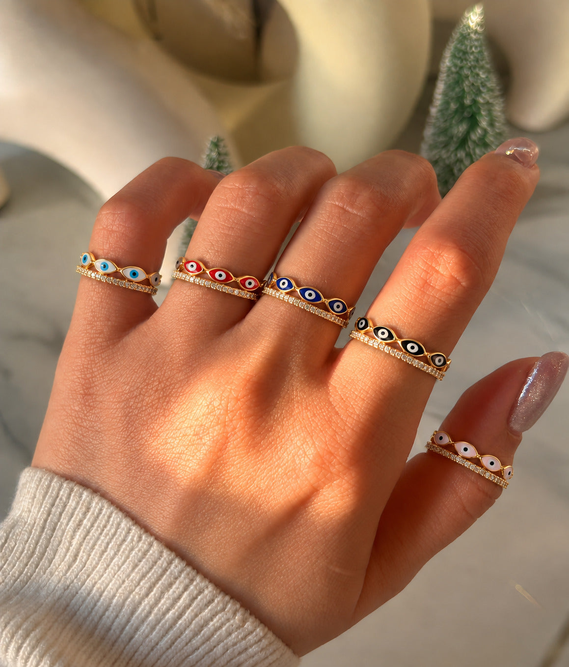 Anillo Doble de Ojitos