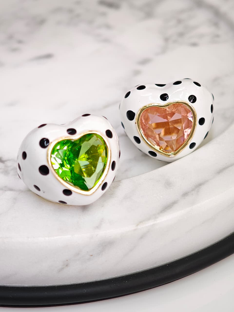 Anillos de Corazón con Piedra