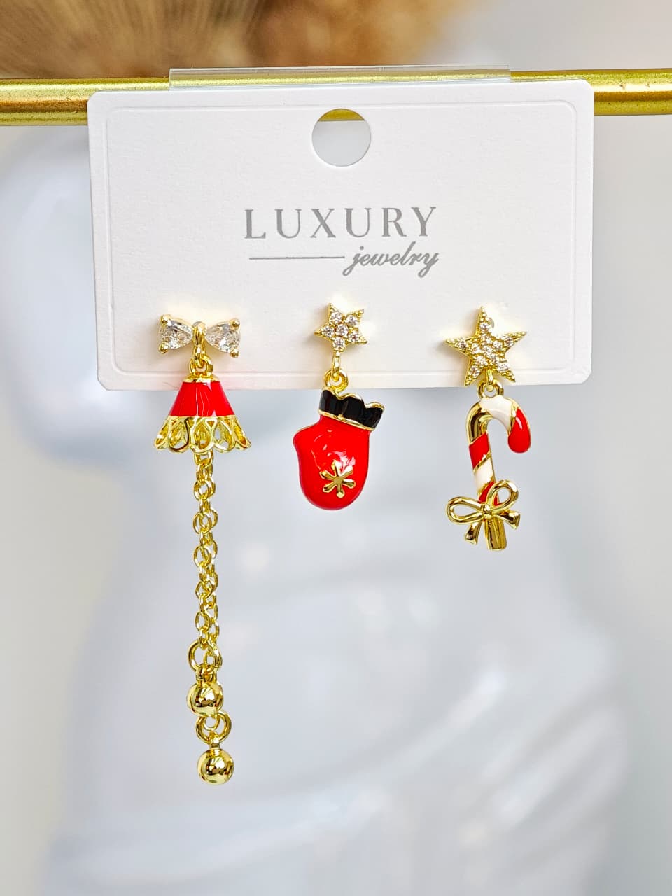 Set Aretes Navidad