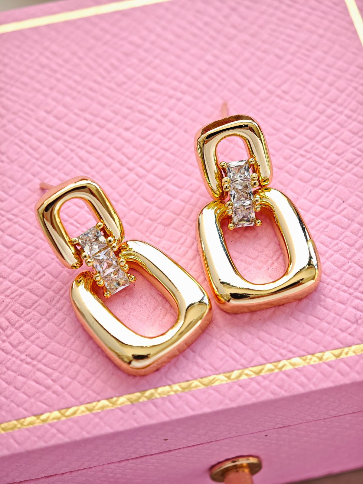 Aretes Doble Cuadro