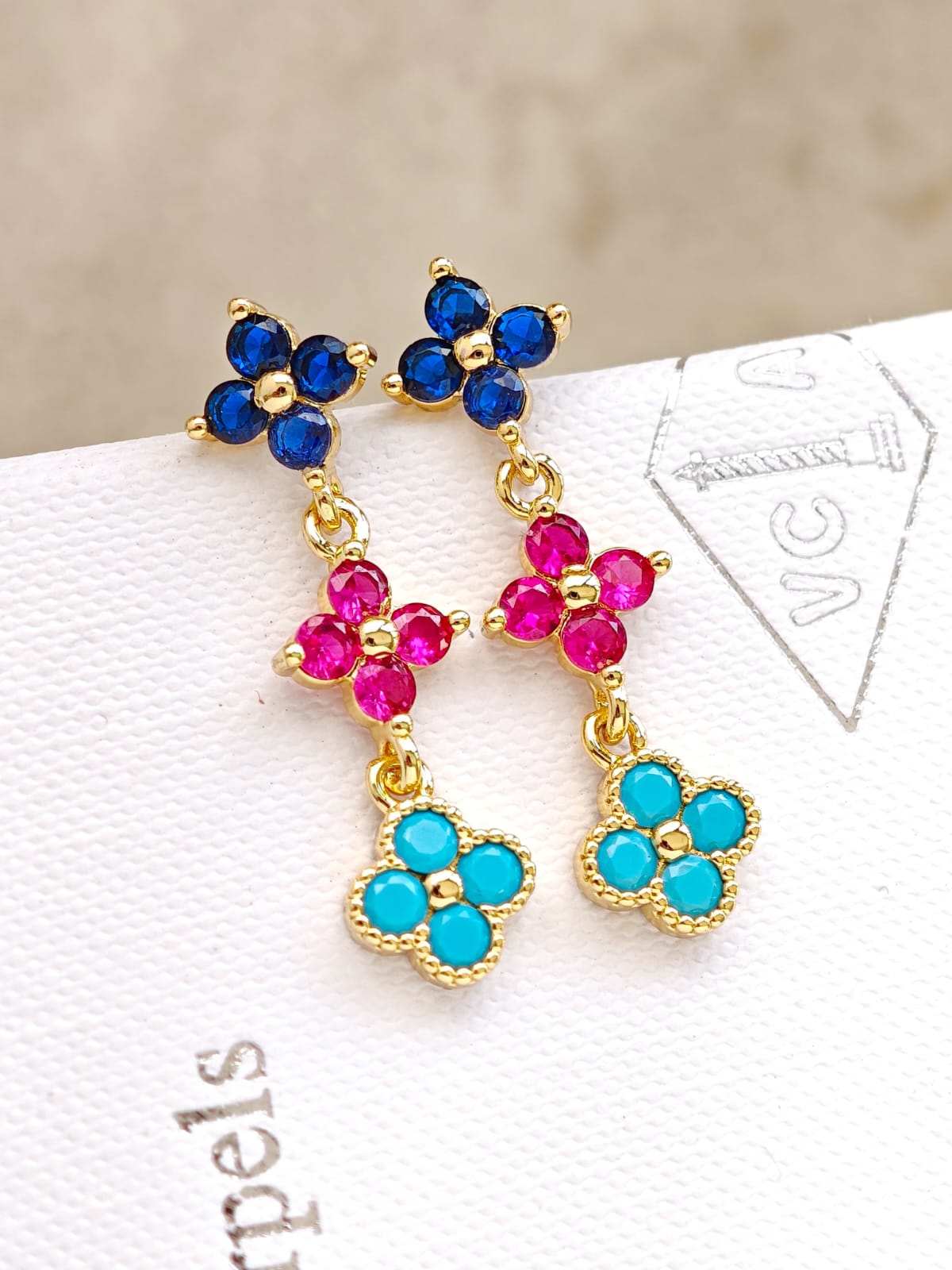 Aretes de Colores Van Cleef