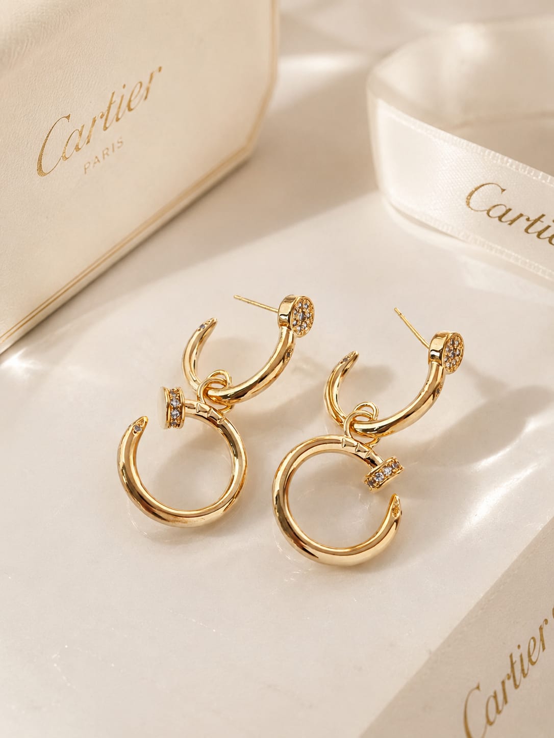 Aretes Cartier Colgante