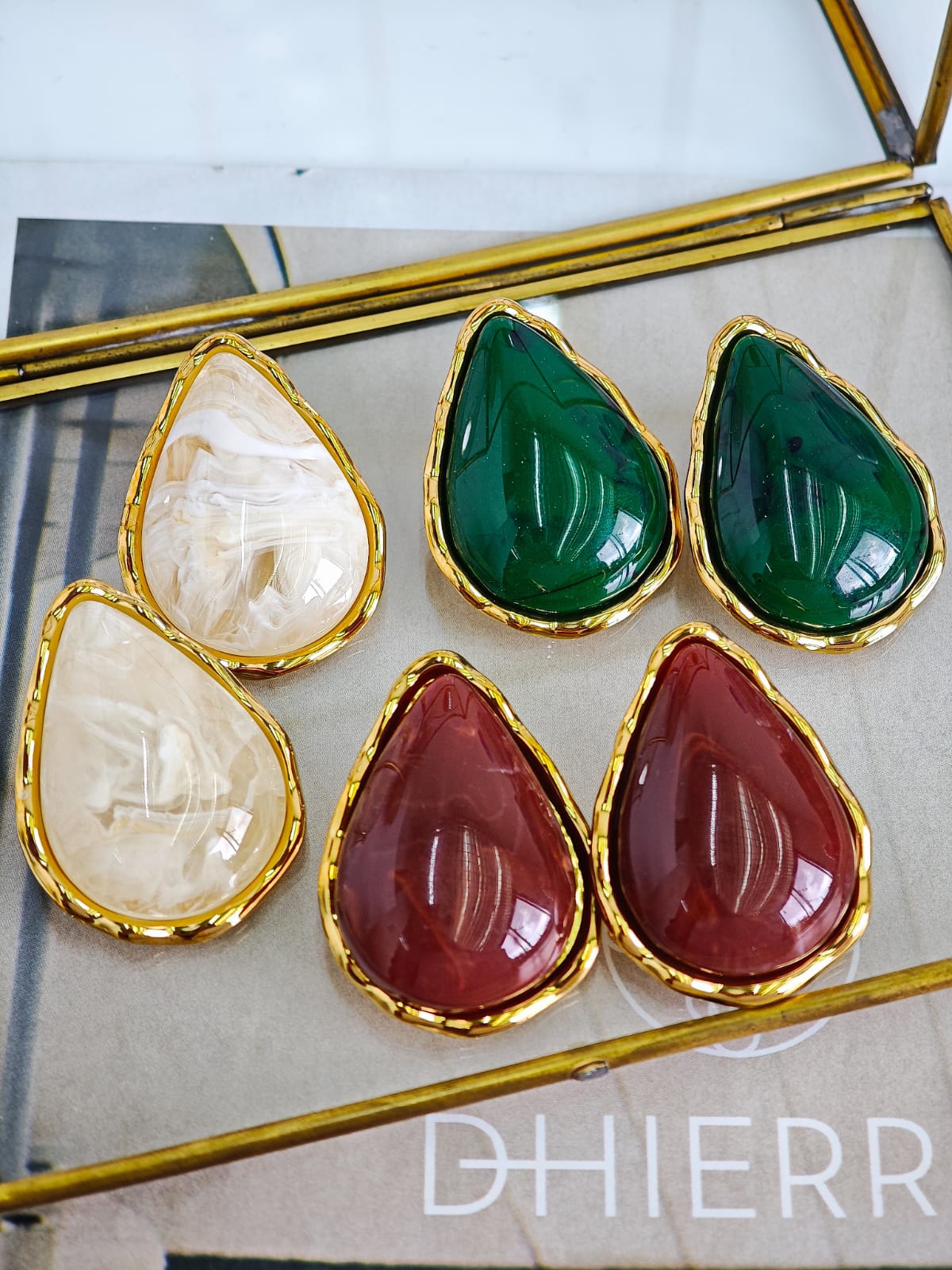Aretes de Gota Chunky