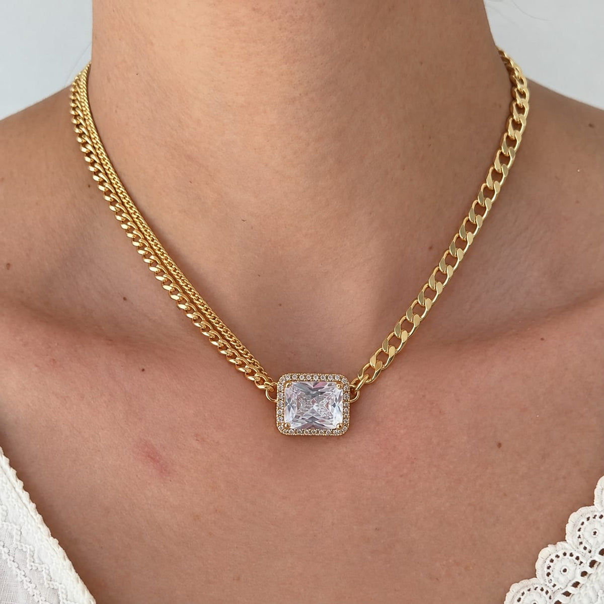 Collar Piedra Rectancular