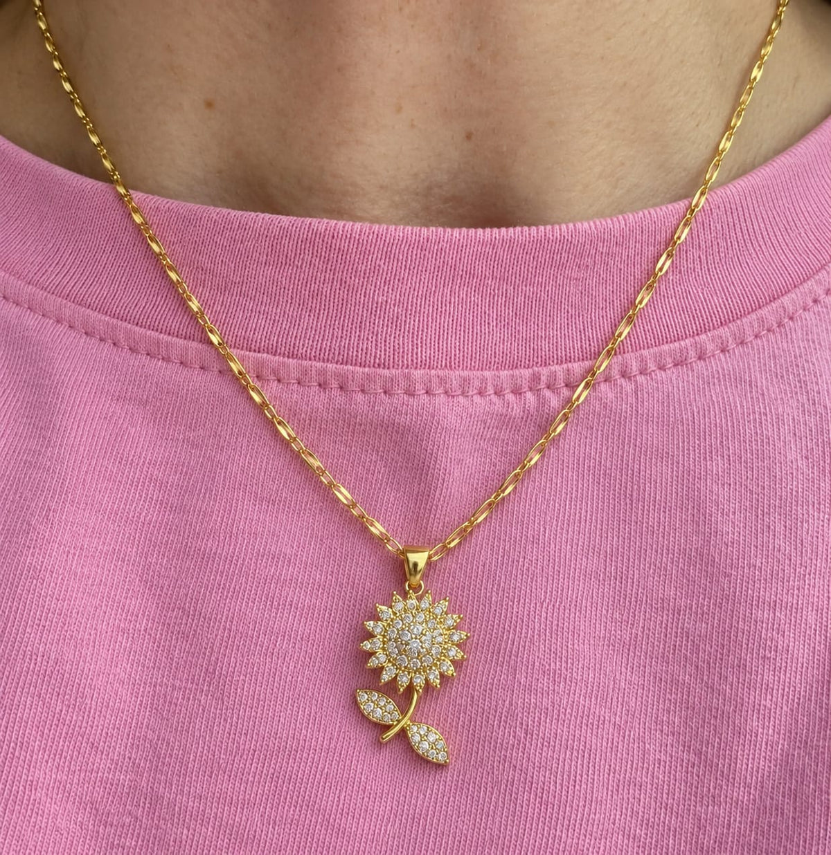 Collar Girasol Brillante