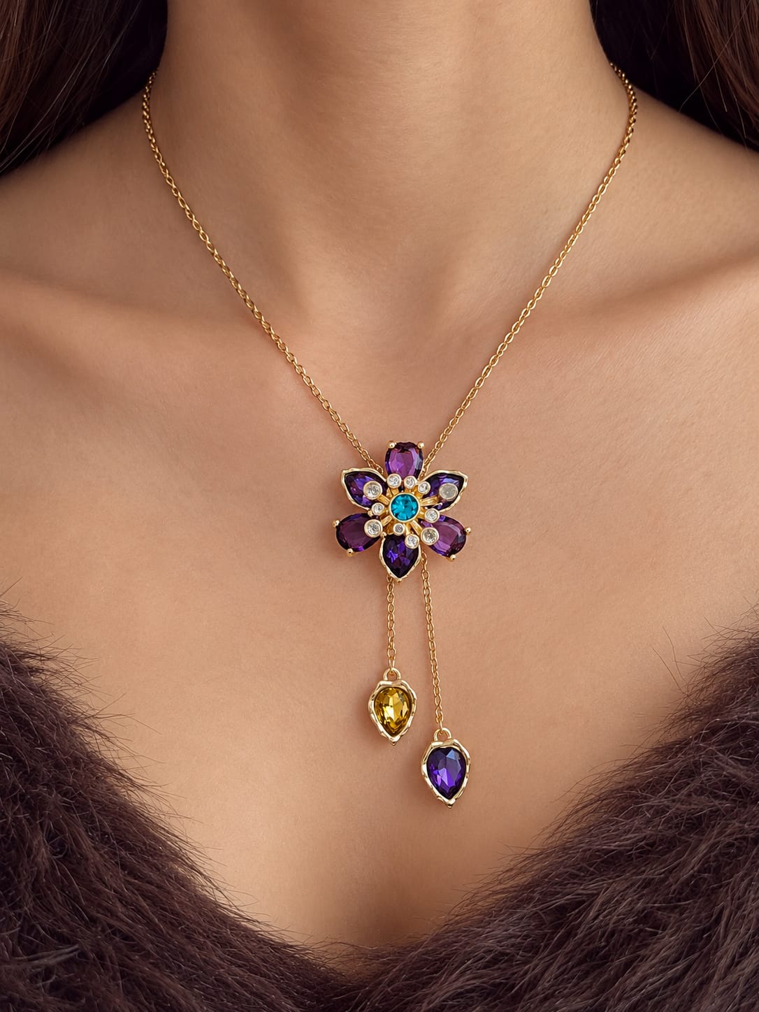 Collar Dupe Swarovski Idyllia Flor