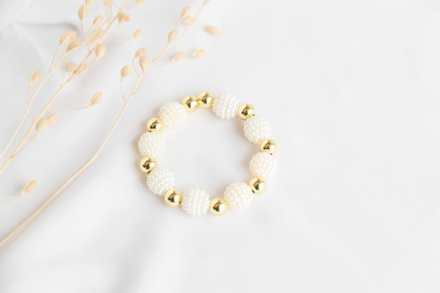 Pulsera Bolitas con Perlitas