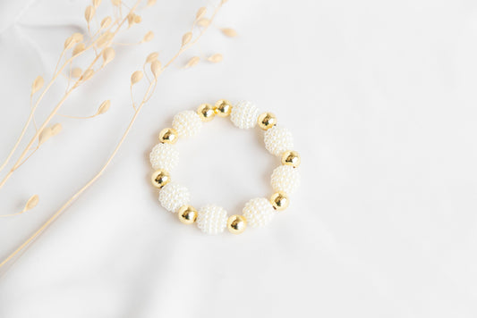 Pulsera Bolitas con Perlitas