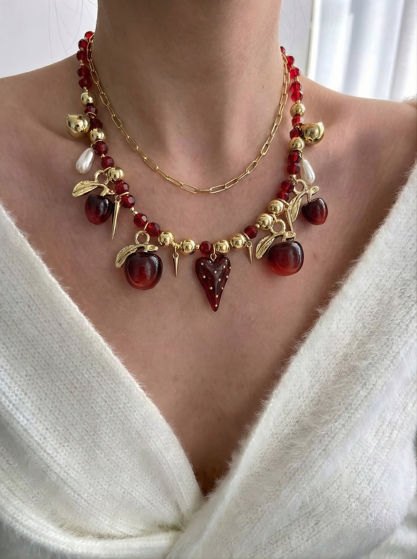 Collar Multi Dijes de Manzanas