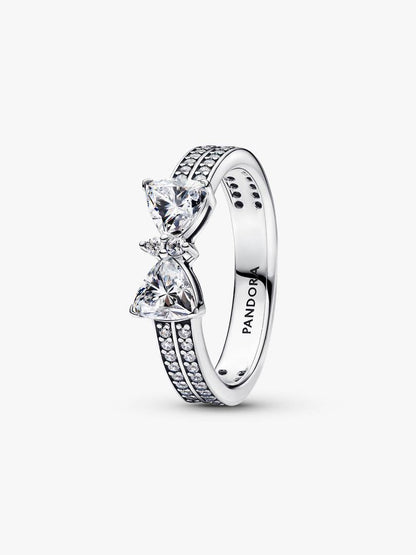 Anillo Pandora Moño Blanco