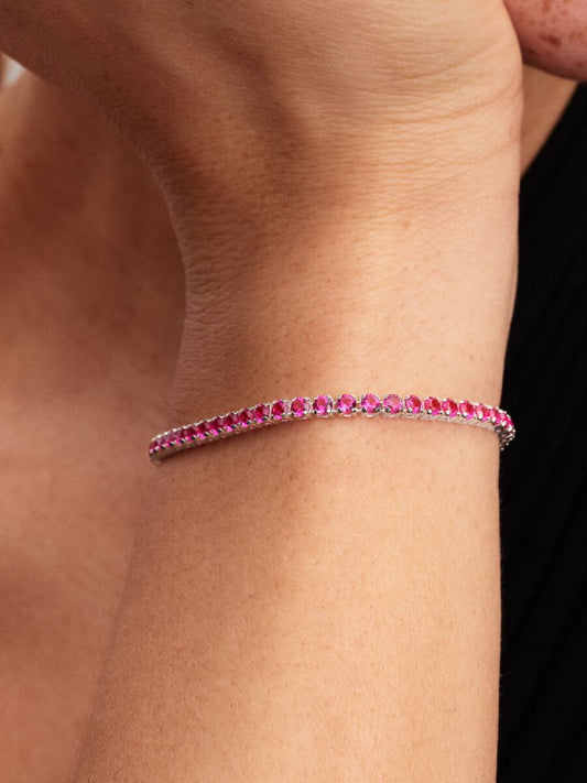 Pulsera tipo Tennis Pandora Rosa