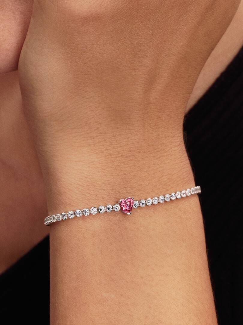 Pulsera Tennis Corazón Pandora